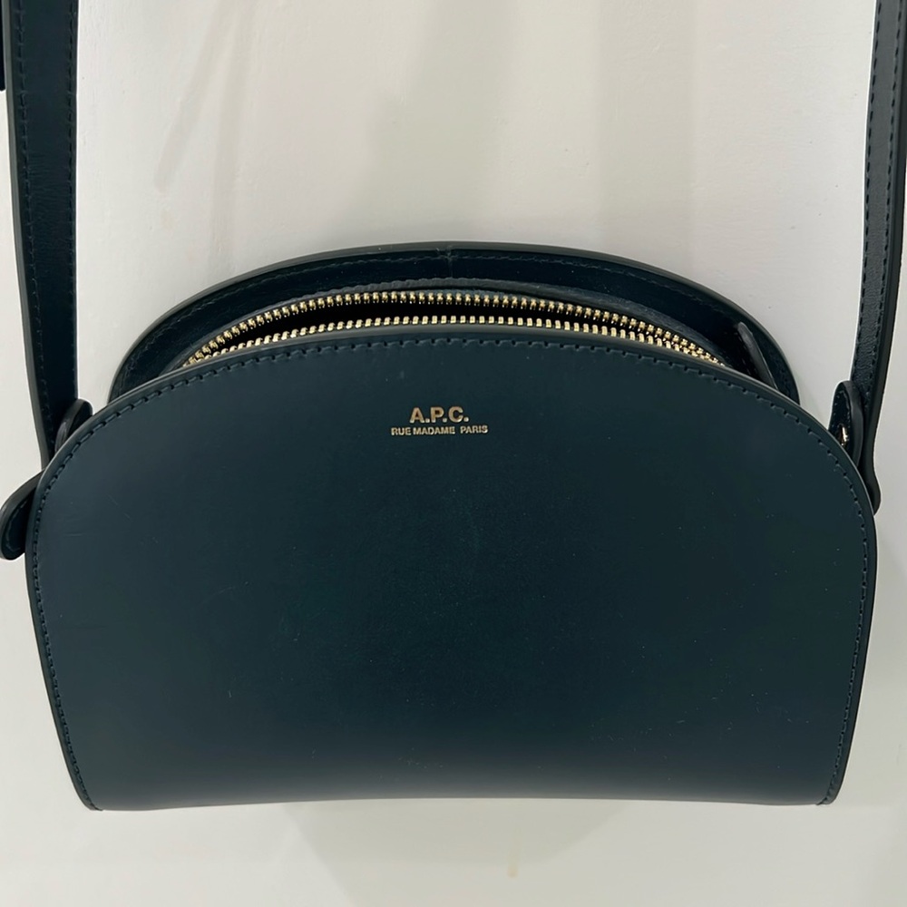 A.P.C. - Green Mini Demi-Lune Bag